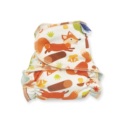 Cloth Bamboo Nappy One-size (Snap) - Foxes 1-NOH-P-022