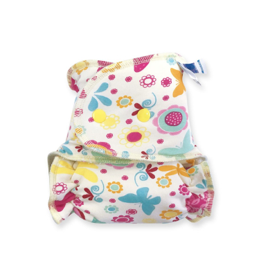 Cloth Bamboo Nappy One-size - Summer on white BRP7