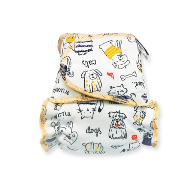 Cloth Bamboo Nappy One-Size (Snap) - Miaou BRP92
