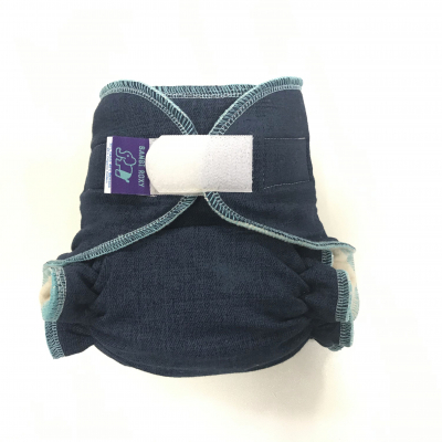 Cloth Bamboo Nappy One-size (velcro) - Jeans BRZ27