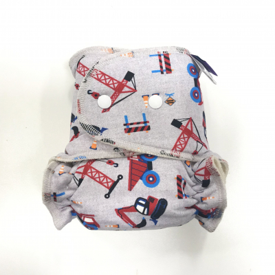 Cloth Bamboo Nappy One-size (Snap) - On the building site BRZ83