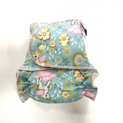 Night Fitted Nappy (Snap) - My little pony NOC-P-011