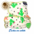 Cloth Bamboo Nappy One-size (Snap) - Cactus on white BRP1-121