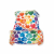 Night fitted nappy-hemp (Snap) - Hearts on turquise NOC-P-023