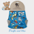 Diaper cover  XL (Snap) - Pacific and blue XL-PUL-P-006