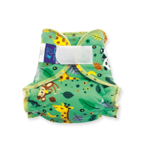 Cloth Bamboo Nappy One-size (Velcro) - Animals in the Woods 1-NOH-Z-084