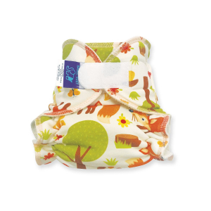 Night fitted nappy-hemp (Velcro) - Foxes NOC-Z-152