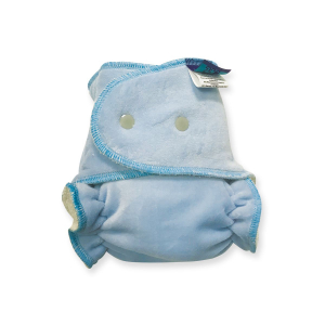 Cloth Bamboo Nappy One-size /Snap/ - Light blue velour 1-NOH-P-068