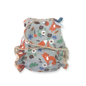 Cloth Bamboo Nappy One-size (Snap) - Ladybugs and Foxes 1-NOH-P-076
