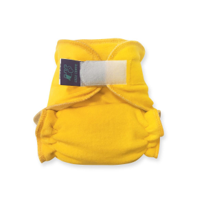 Cloth Bamboo Nappy NEW BORN (Velcro) - Yellow 2-NOH-052